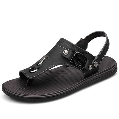 Chaussures confortables en cuir pour hommes avec une partie supérieure en cuir authentique