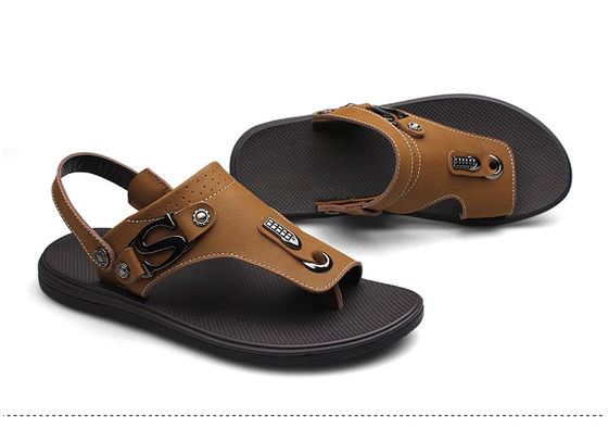 Chaussures confortables en cuir pour hommes avec une partie supérieure en cuir authentique