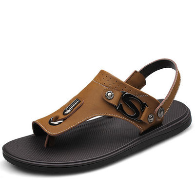 Chaussures confortables en cuir pour hommes avec une partie supérieure en cuir authentique