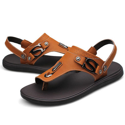 Chaussures confortables en cuir pour hommes avec une partie supérieure en cuir authentique