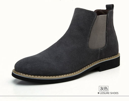 Souliers en caoutchouc pour hommes Souliers de désert en suède Souliers en cuir authentique pour hommes Souliers en cuir décontractés