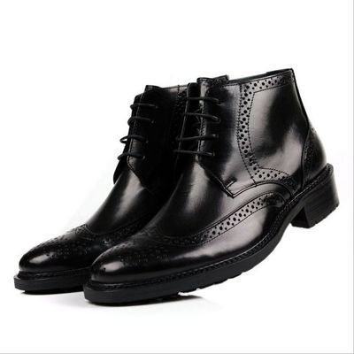 Bottes à cheville d'automne / printemps pour hommes Bottes à cheville pour hommes en vrai cuir Chelsea