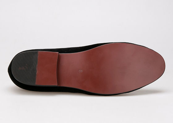 Logo Bretelles de velours brodées de style royal Souliers de velours de luxe pour hommes