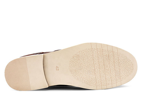 Logo Imprimé Mens Chaussures de Derby en cuir noir sur mesure Chaussures décontractées brunes faites à la main