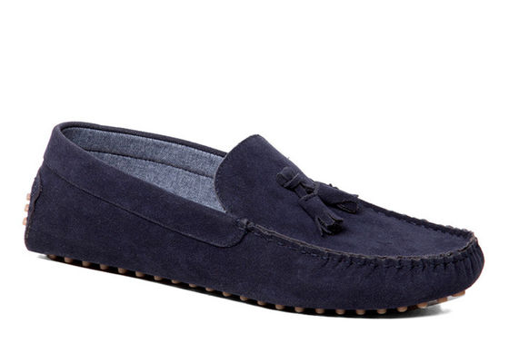 Coudre des chaussures à roulettes pour hommes, chaussures à roulettes noires, Moccasin - Gommino Suede