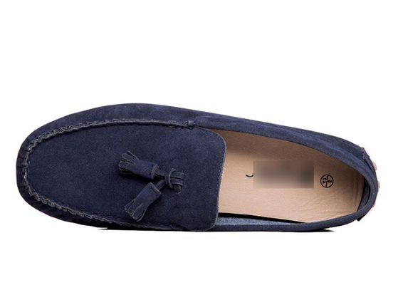 Coudre des chaussures à roulettes pour hommes, chaussures à roulettes noires, Moccasin - Gommino Suede