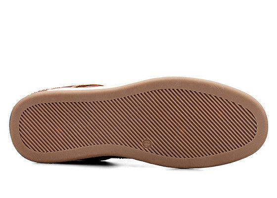 Les hommes en cuir cousant des lacets en haut des chaussures Casual Men Slip On Oxford Chaussures pour l'été