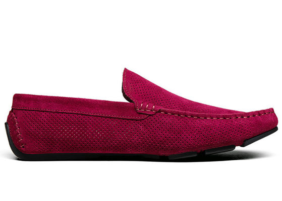 Creux d'été pour hommes Mocassins décontractés en daim, Mocassins en cuir
