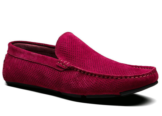 Creux d'été pour hommes Mocassins décontractés en daim, Mocassins en cuir