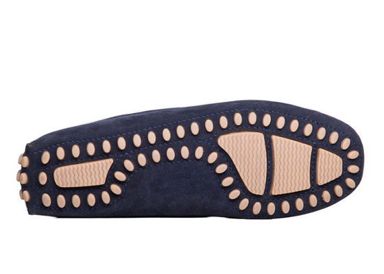 Chaussures de conduite en cuir bleu