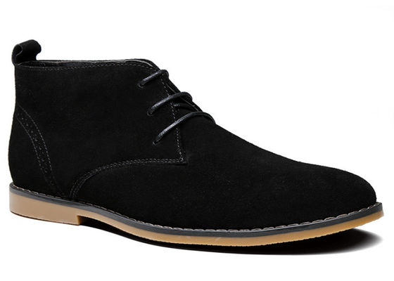 Bottes de mode pour hommes en suède, chaussures à cheville, chaussures d'hiver en cuir, chaussures pour hommes