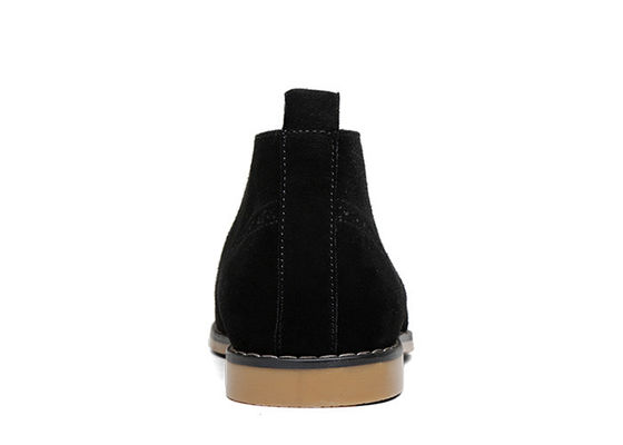 Bottes de mode pour hommes en suède, chaussures à cheville, chaussures d'hiver en cuir, chaussures pour hommes