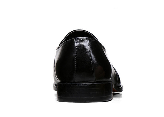 Couleurs mixtes chaussures en cuir pour hommes avec couture en cuir nubuck