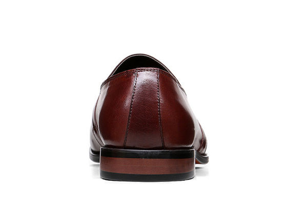 Chaussures en cuir classiques pour hommes couture en cuir fait à la main chaussures pour banquet