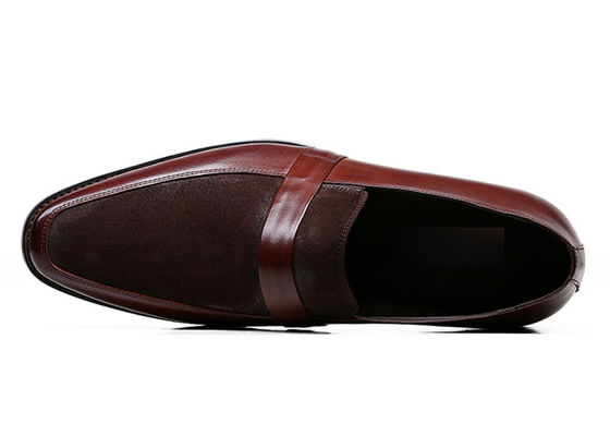 Chaussures en cuir classiques pour hommes couture en cuir fait à la main chaussures pour banquet