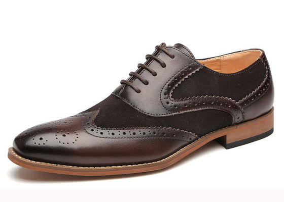 Chaussures de mariée à orteils pointues noir / brun