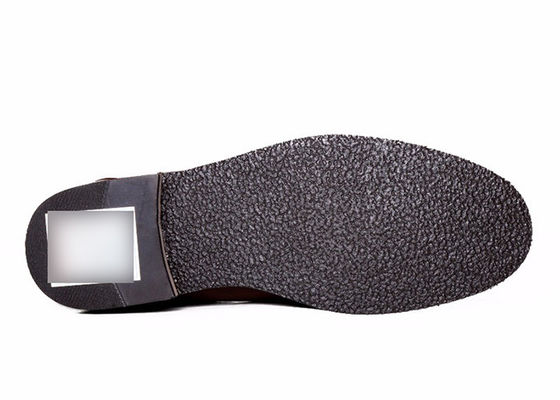 Martin Bottes à cheville pour homme orteil rond Bottes en cuir brun personnalisées