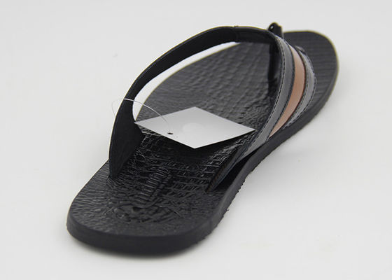 Chaussons en cuir pour hommes respirants, chaussons à talons noirs confortables pour la maison