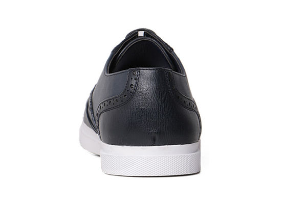 Chaussures de sport confortables pour hommes avec lacets en PU noir Chaussures de sport pour hommes avec lacets en PU