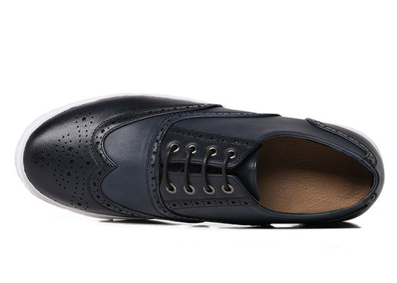 Chaussures de sport confortables pour hommes avec lacets en PU noir Chaussures de sport pour hommes avec lacets en PU