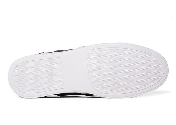 Chaussures de sport confortables pour hommes avec lacets en PU noir Chaussures de sport pour hommes avec lacets en PU