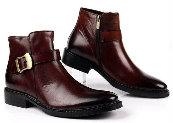 Bottes à fermeture à glissière personnalisées pour hommes