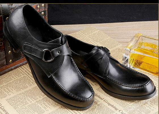 Chaussures de course pour hommes en cuir à grain entier, chaussures de travail sur mesure, chaussures à bretelles de moine, chaussures brunes