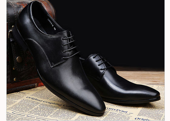 Robe de mariée romantique en cuir doux pour homme chaussures de couleur pure brossé au style britannique