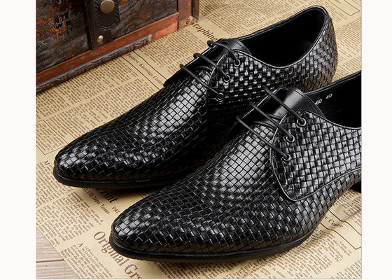 Chaussures de course pour hommes en Bourgogne Vintage italienne Goodyear Welted Chaussures en cuir à grain entier