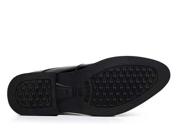 Chaussures à talons noirs d' oxford pour hommes avec ascenseur