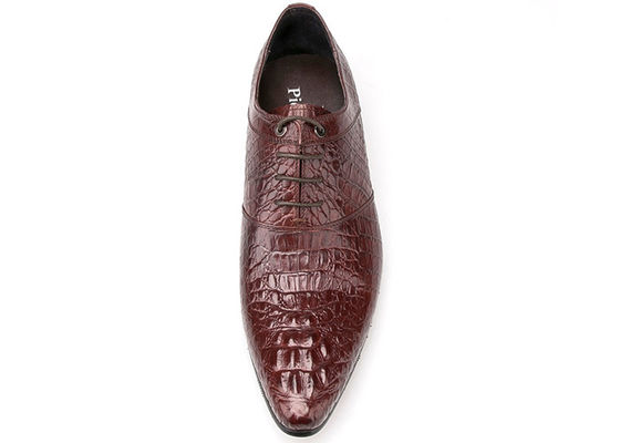 Vêtements de mariée en cuir bronzé pour hommes chaussures à talons bas pour hommes chaussures d'Oxford brunes