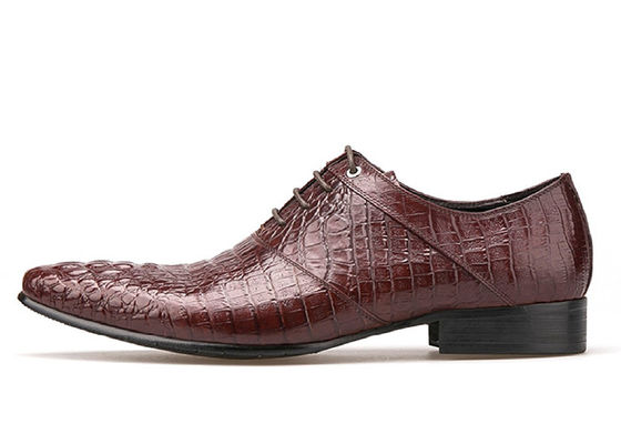 Vêtements de mariée en cuir bronzé pour hommes chaussures à talons bas pour hommes chaussures d'Oxford brunes