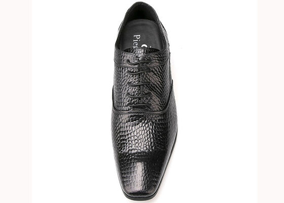 7 cm Noir Talons épais Robe de mariée pour homme Noir / brun Chaussures pour hommes Chaussures en cuir