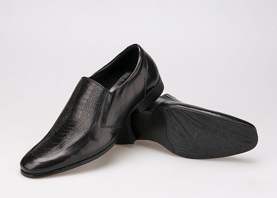 Chaussures à manches rondes pour hommes chaussures de style Oxford chaussures de style cuir à grains entiers