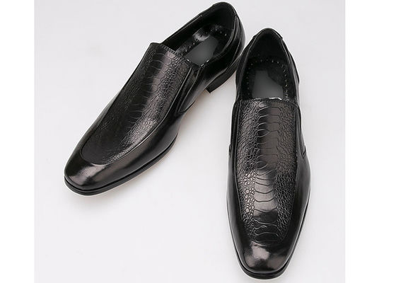 Chaussures à manches rondes pour hommes chaussures de style Oxford chaussures de style cuir à grains entiers