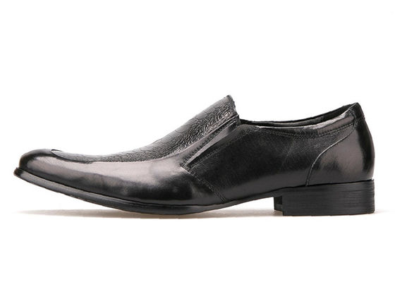 Les hommes durables en robe de mariée chaussures de printemps / automne confortables hommes noir slip sur les chaussures
