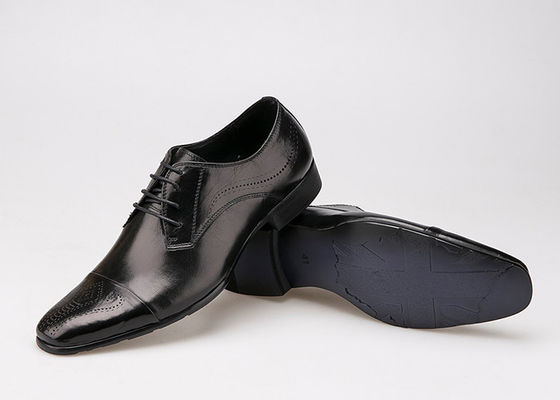 Chaussures d'affaires de style britannique en cuir authentique chaussures Brogue