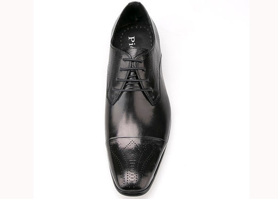 Chaussures en cuir pour hommes en dentelle, imperméables au soleil, de style britannique, chaussures noires
