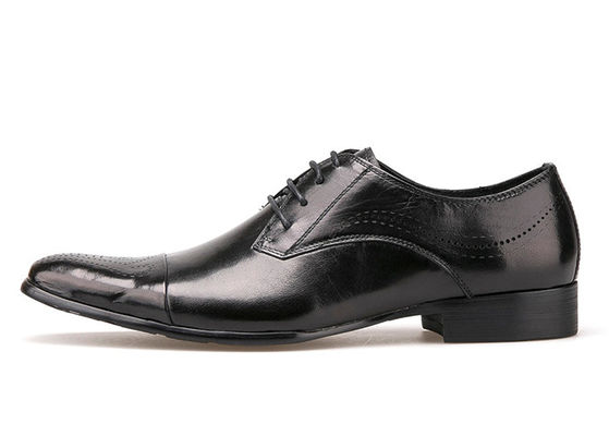 Chaussures en cuir pour hommes en dentelle, imperméables au soleil, de style britannique, chaussures noires