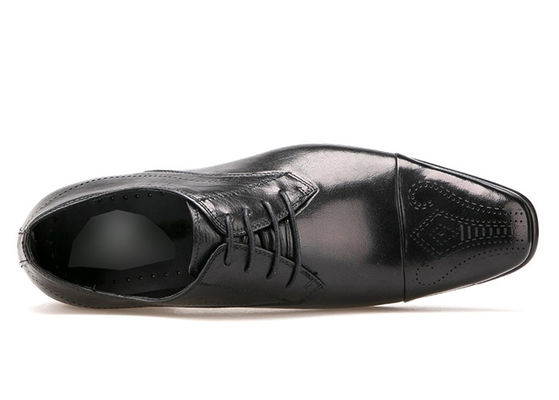 Chaussures en cuir pour hommes en dentelle, imperméables au soleil, de style britannique, chaussures noires