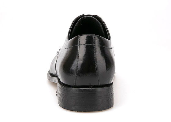 Chaussures italiennes en cuir pour hommes, chaussures en dentelle noire, chaussures pour bureau