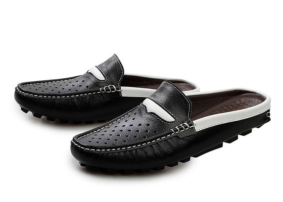 Mode d'été en cuir authentique sandales pour hommes / sandales pour hommes en cuir de vache