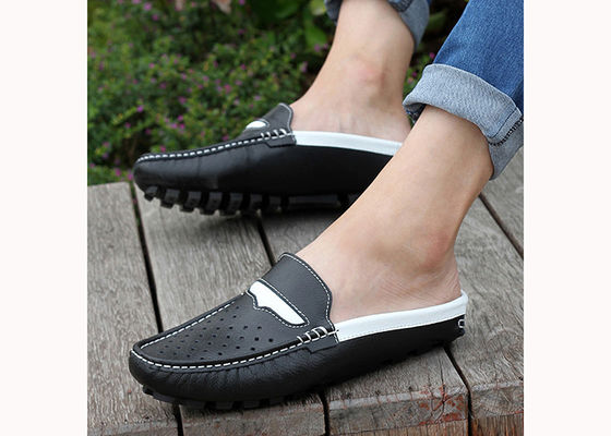 Mode d'été en cuir authentique sandales pour hommes / sandales pour hommes en cuir de vache
