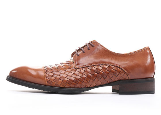 Fête / Mariage Homme Vêtement formel Chaussures Round Toe Homme Marron Chaussures Derby