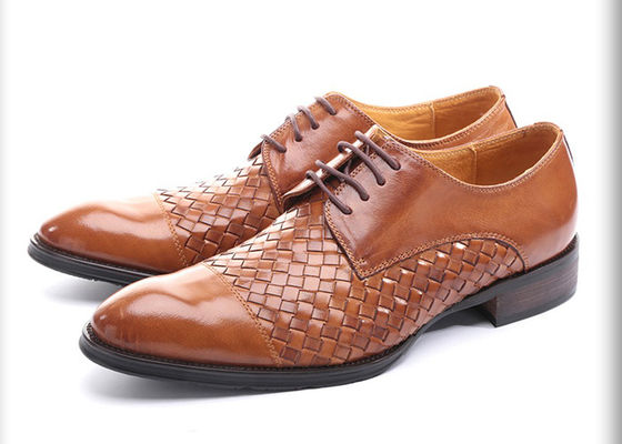 Fête / Mariage Homme Vêtement formel Chaussures Round Toe Homme Marron Chaussures Derby