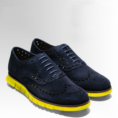 Chaussures décontractées bleues pour hommes Chaussures légères en daim pour l'exercice en plein air