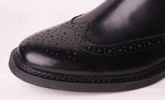 Bottes de combat pour hommes en cuir Designer Web Bottes de combat pour hommes à cheville haute
