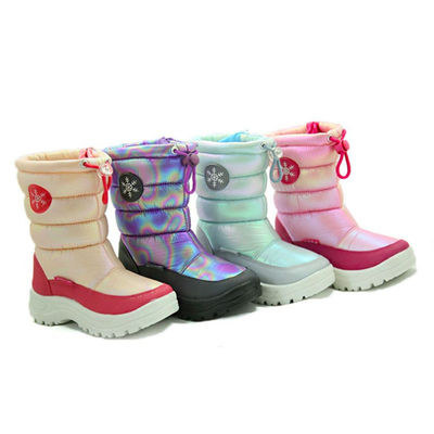 Chaud en hiver, chaussures de cheville en cuir authentique, étanches à l'eau