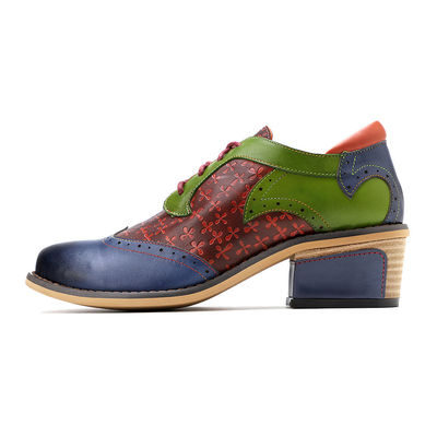 Chaussures faites à la main Brogue Oxford Chaussures de femme dentelle chaussures de taille 36-42