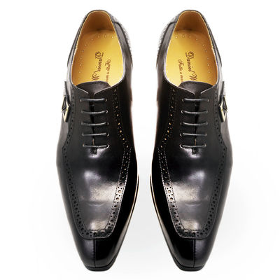 Embossing Patent en cuir pour hommes en tenue de soirée en chaussures brunes approuvées par ODM